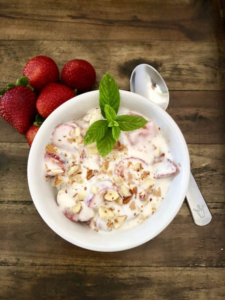 Yogurt with Strawberries and Nuts - Palestine In A Dish