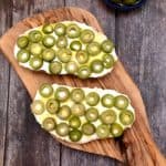 Labneh and Olives on a Toast