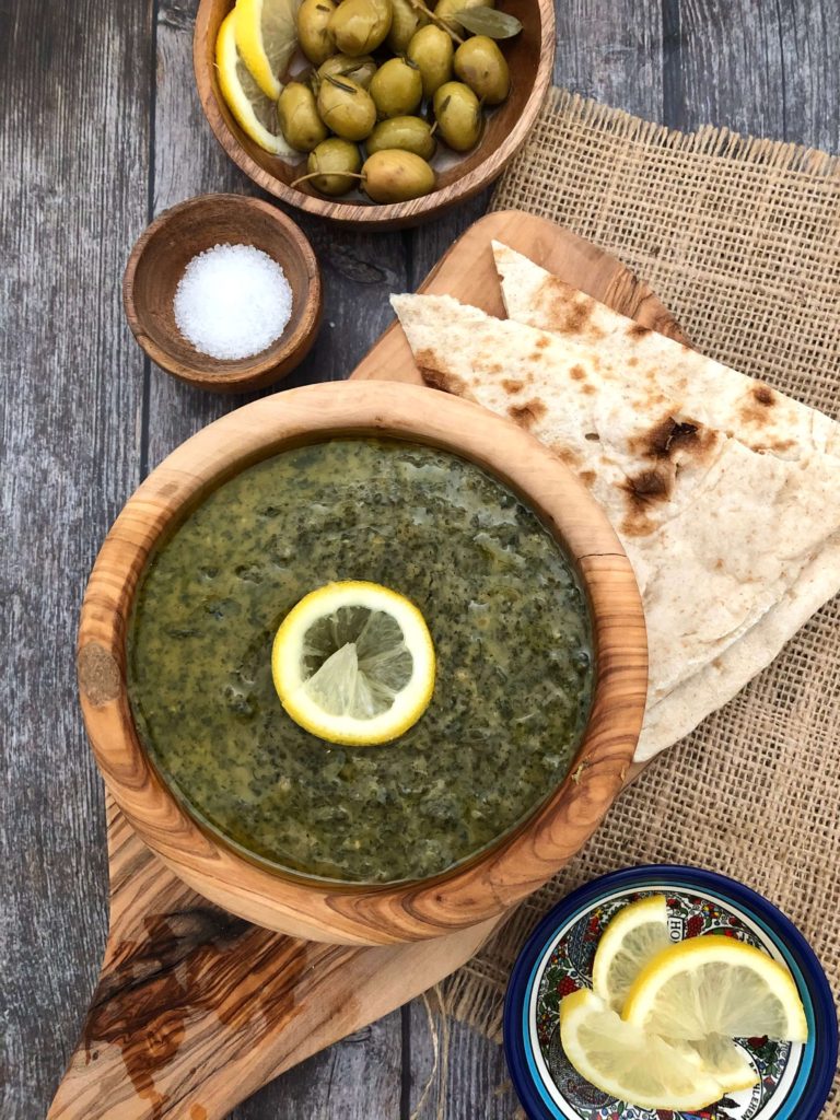 Bissara (Fava Beans with Mulukhyah) بصارة