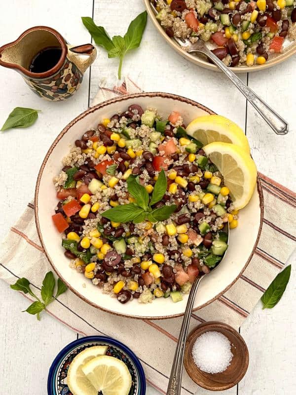 Vegan Quinoa Salad Black Beans Salad