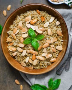 Freekeh in a plate