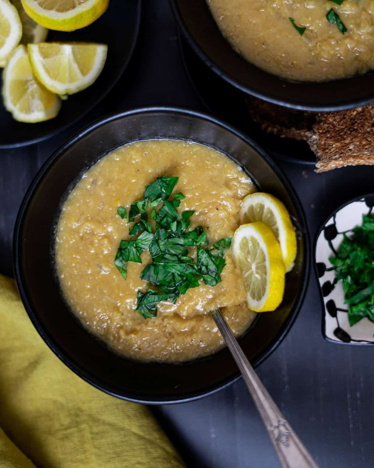 Easy Palestinian Red Lentil Soup Palestine In A Dish