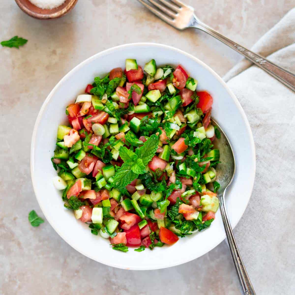 Arabic Salad Recipe - Palestine In A Dish