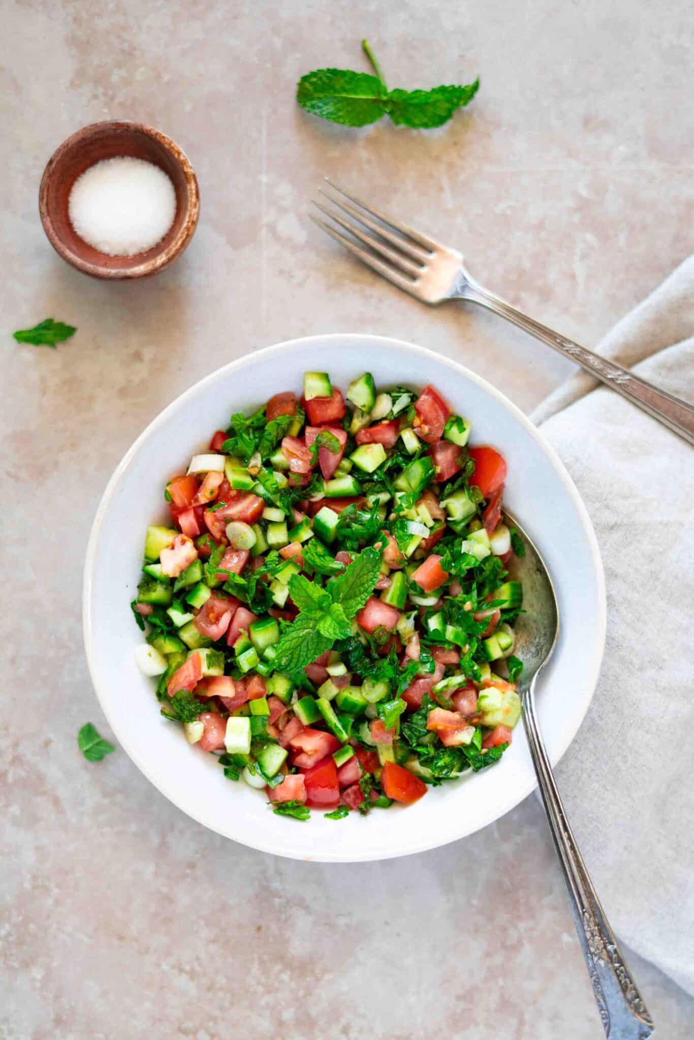 Arabic Salad Recipe - Palestine In A Dish
