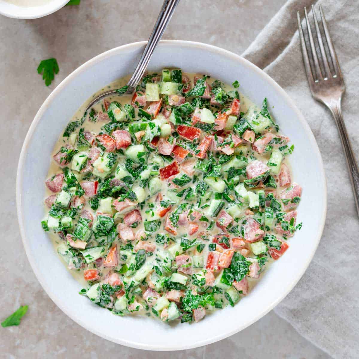 Tahini Salad Recipe - Palestine In A Dish