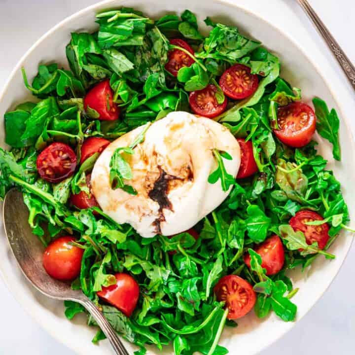 Arugula Burata Salad -feature photo