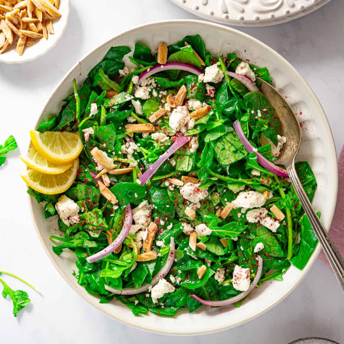 Arugula and Spinach Salad - Palestine In A Dish