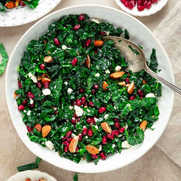Kale Pomegranate Salad- Feature photo