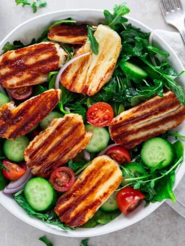 Halloumi Salad - feature photo