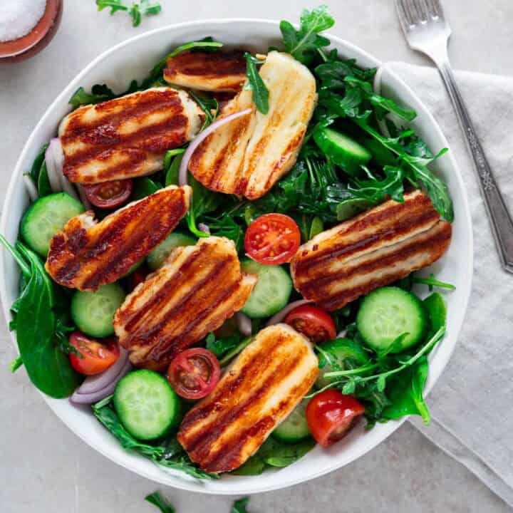 Halloumi Salad - feature photo