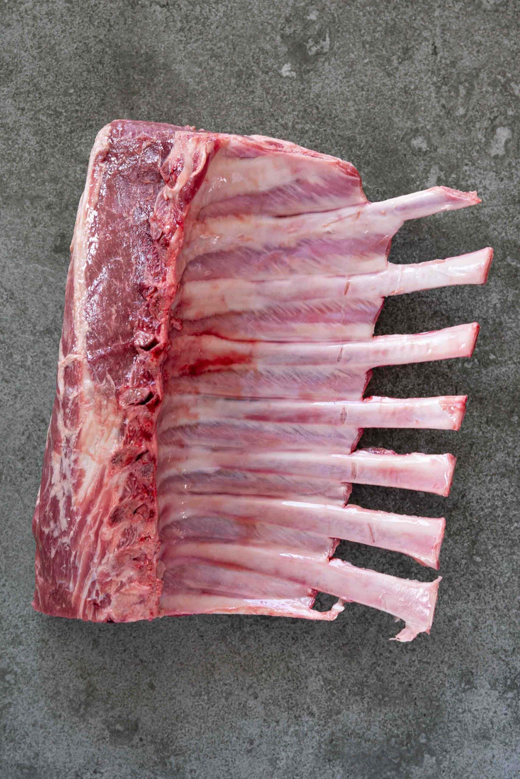 uncooked lamb chops