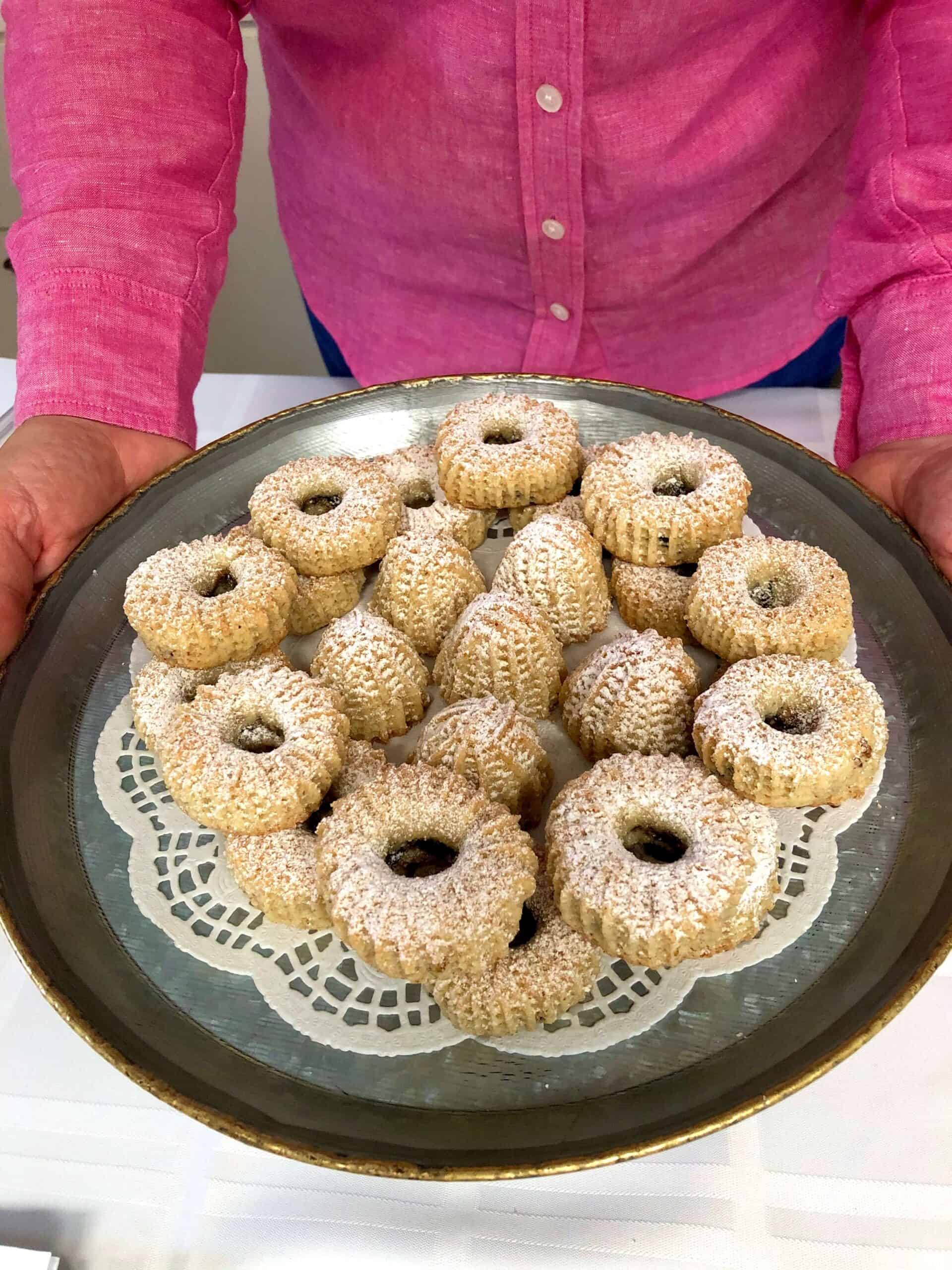 Maamoul Easter cookies in serving plate