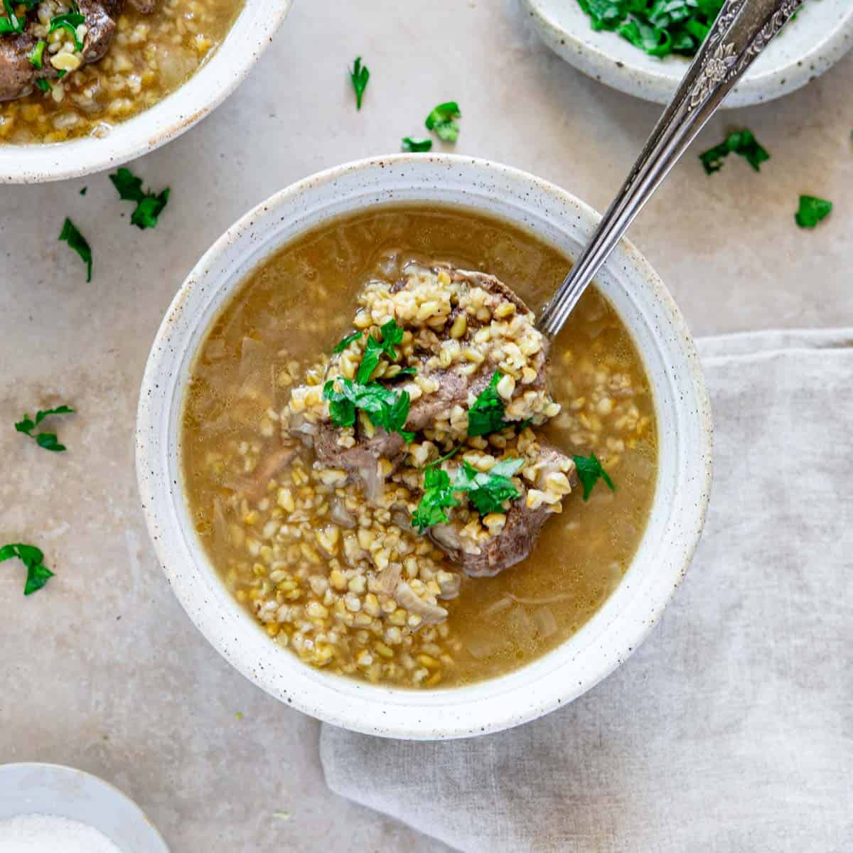 Freekeh Soup With Lamb - Palestine In A Dish