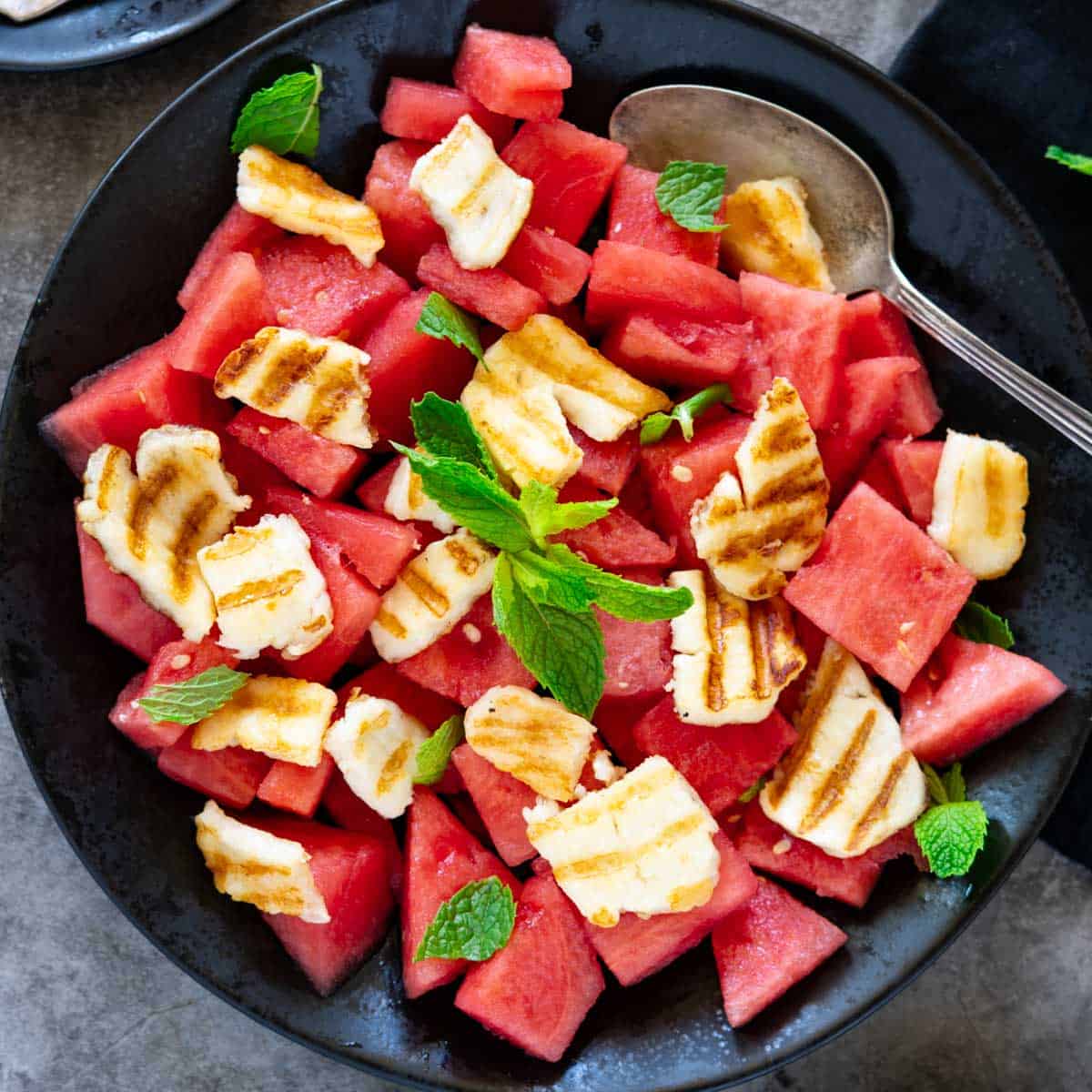 Halloumi and Watermelon Salad - Palestine In A Dish