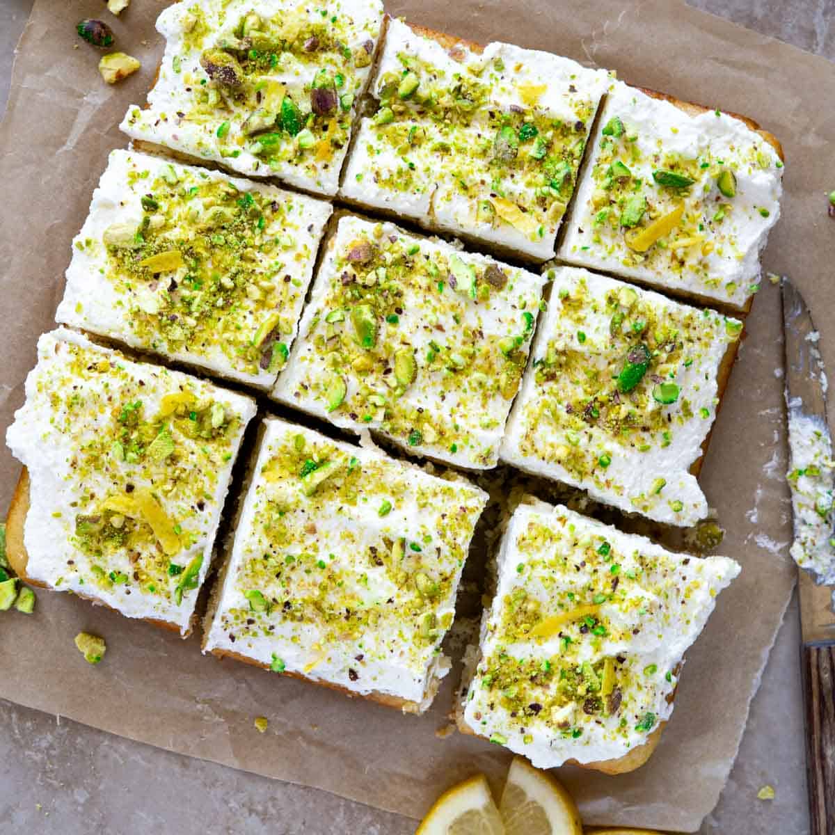 Lemon Pistachio Cake - Palestine In A Dish