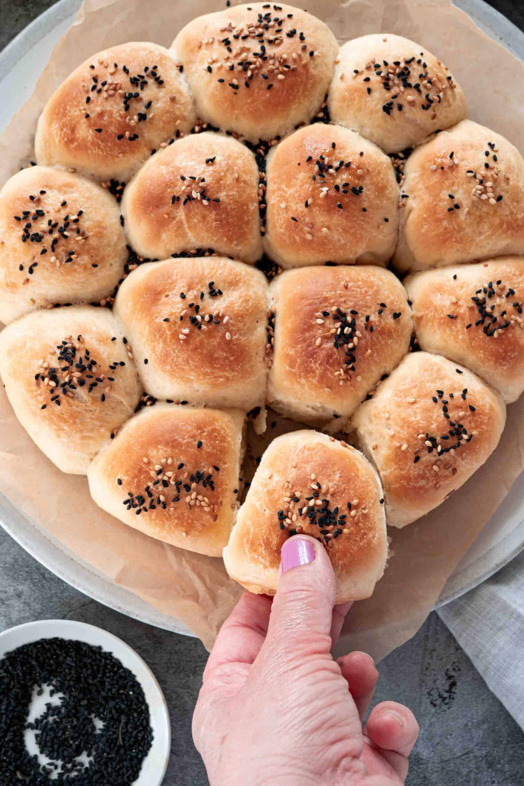 Honeycomb bread - close up photo