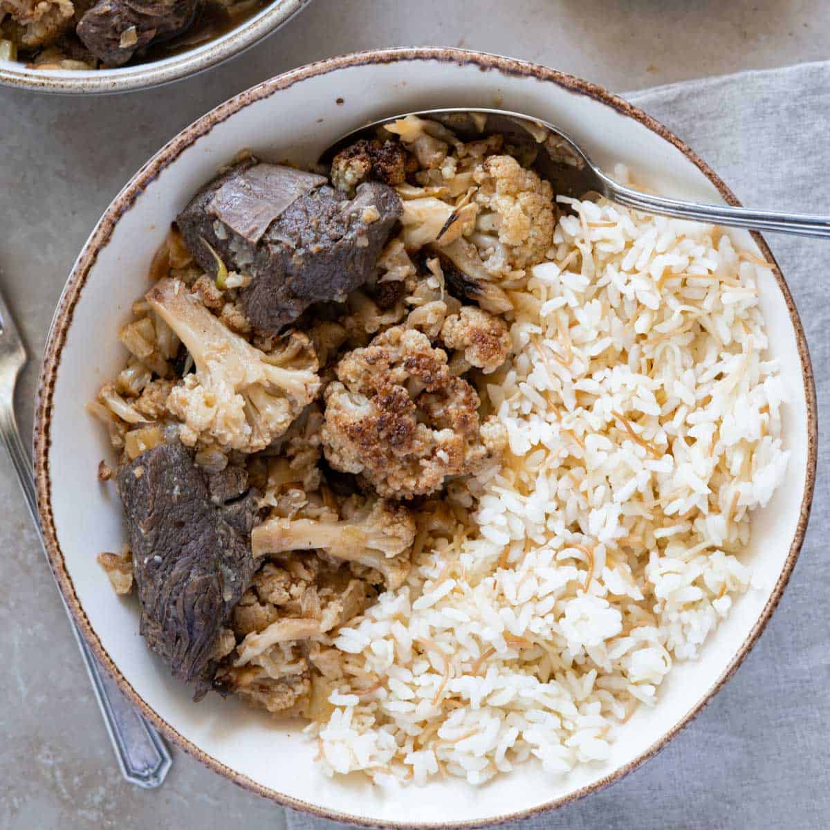 Cauliflower Stew (with Lamb) - Palestine In A Dish
