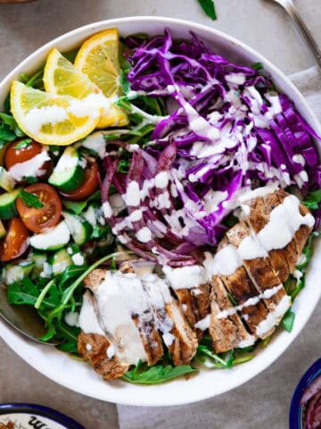 Chicken shawarma salad - featured photo