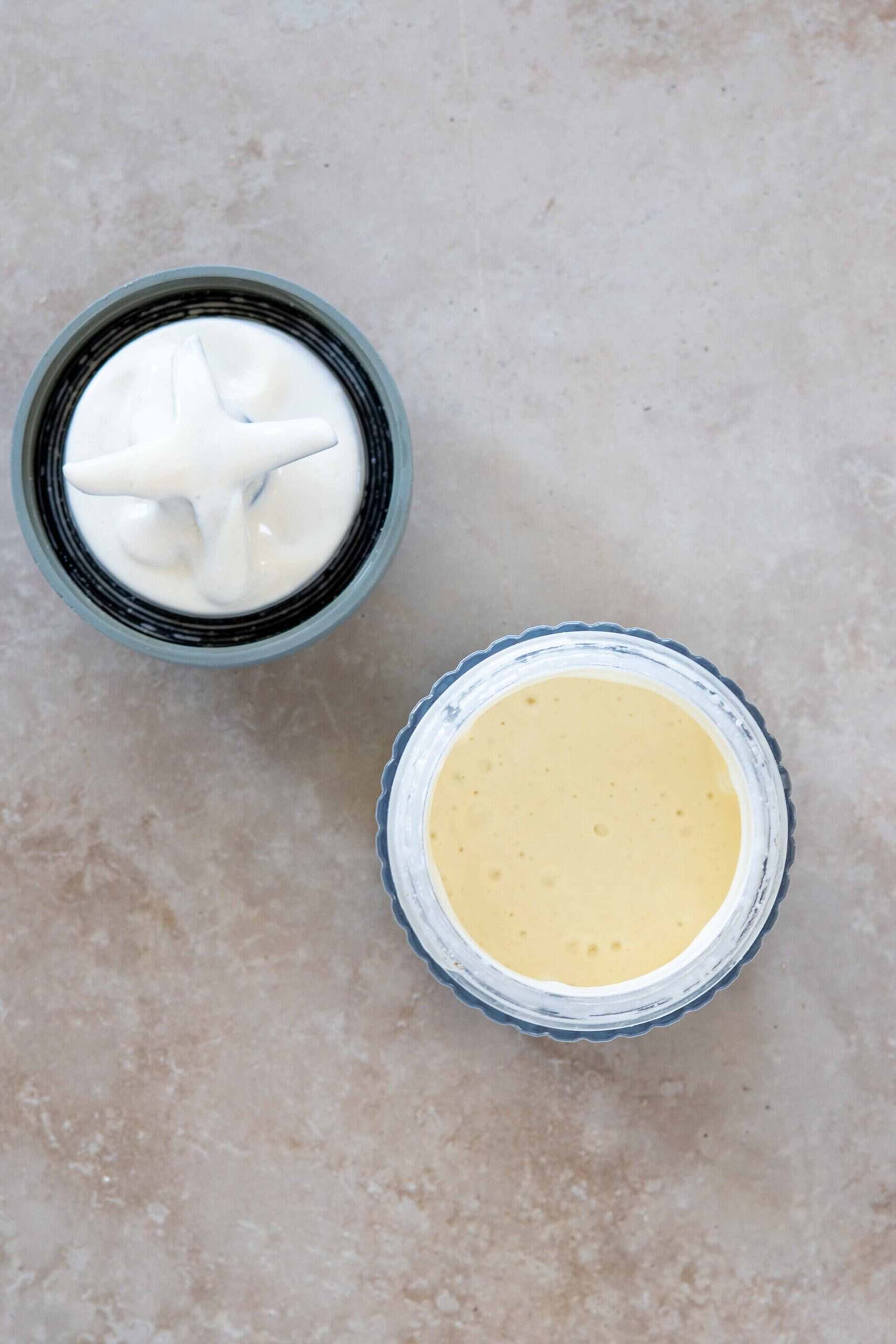All ingredients blended in blender