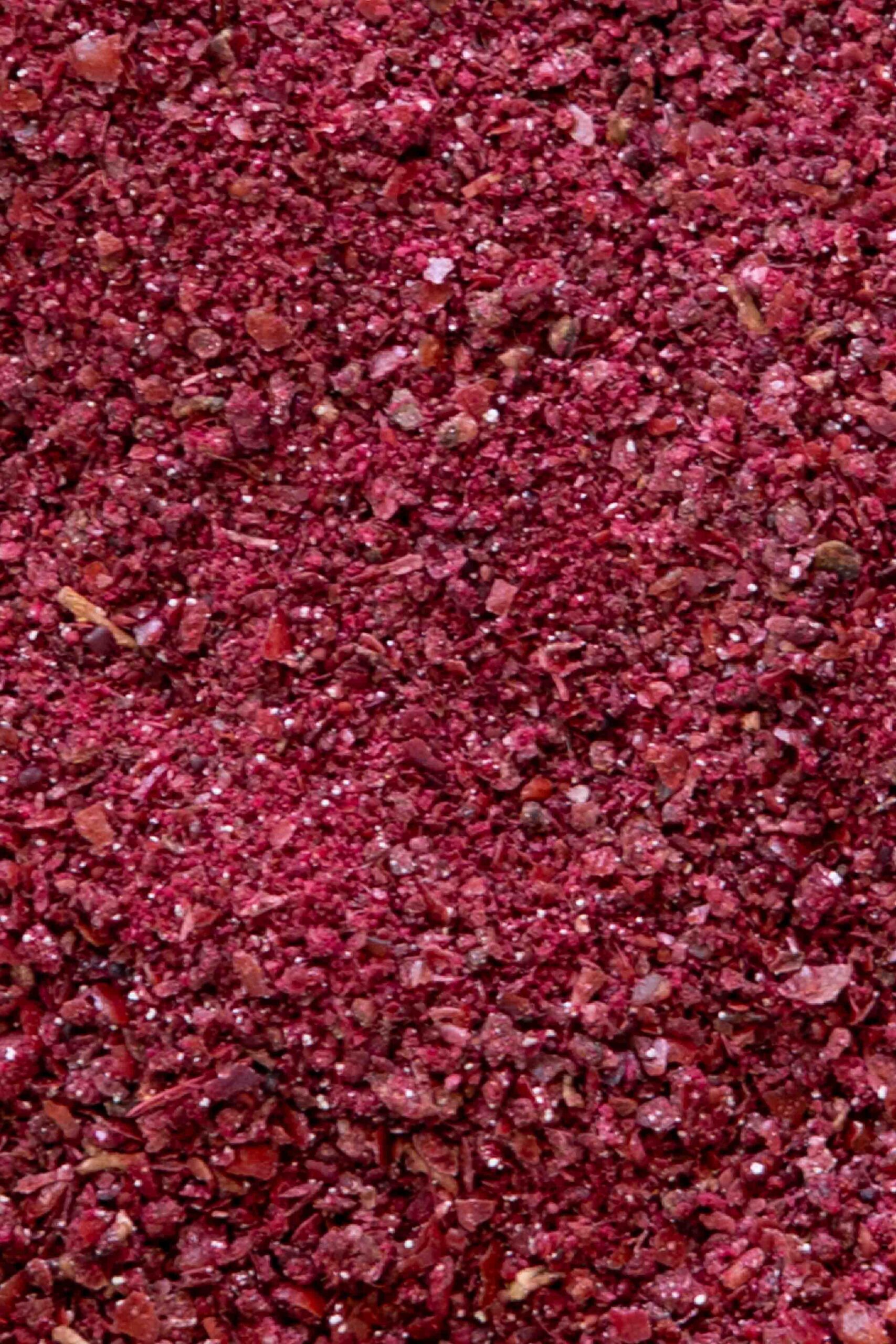 Zoomed in photo of sumac spice